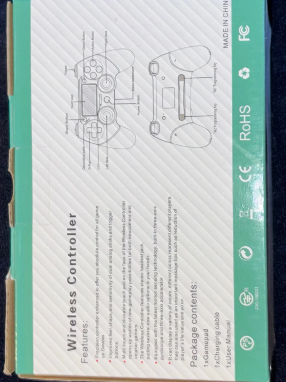 Wireless Game Controller - Mint Green & White